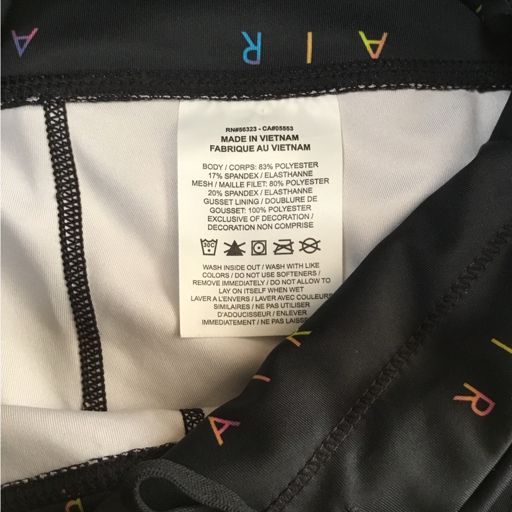 Nike Women's AIR Mid Rise Printed Running 7/8 Run Leggings-Black size XS - Picture 11 of 12